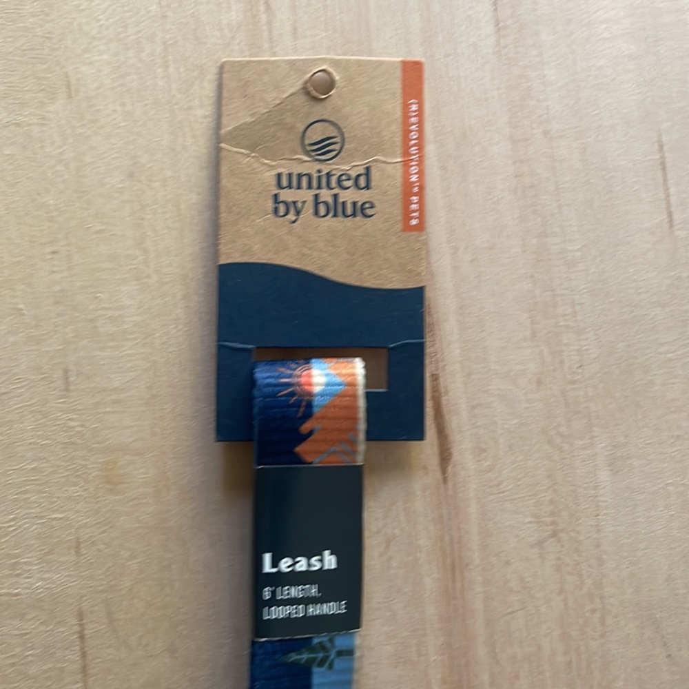 NEW United By blue Earth Day Recycled Green Horizon Woven Dog Leash, 6’ length - Picture 4 of 7